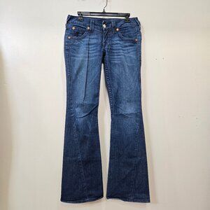 Vintage True Religion Medium Wash Flare Leg Jeans Size 29